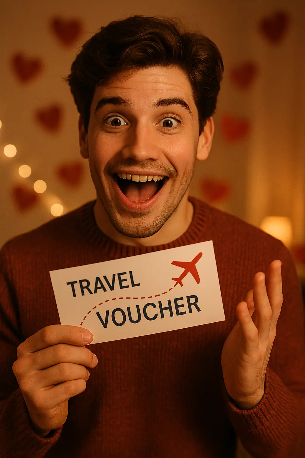 Jongvolwassen man verrast met weekendje weg