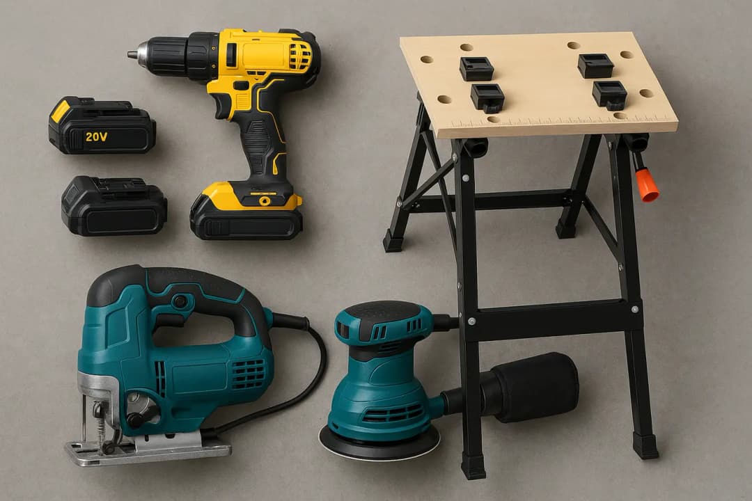 Kluscadeaus in de middenprijsklasse: accuboormachine, decoupeerzaag en schuurmachine